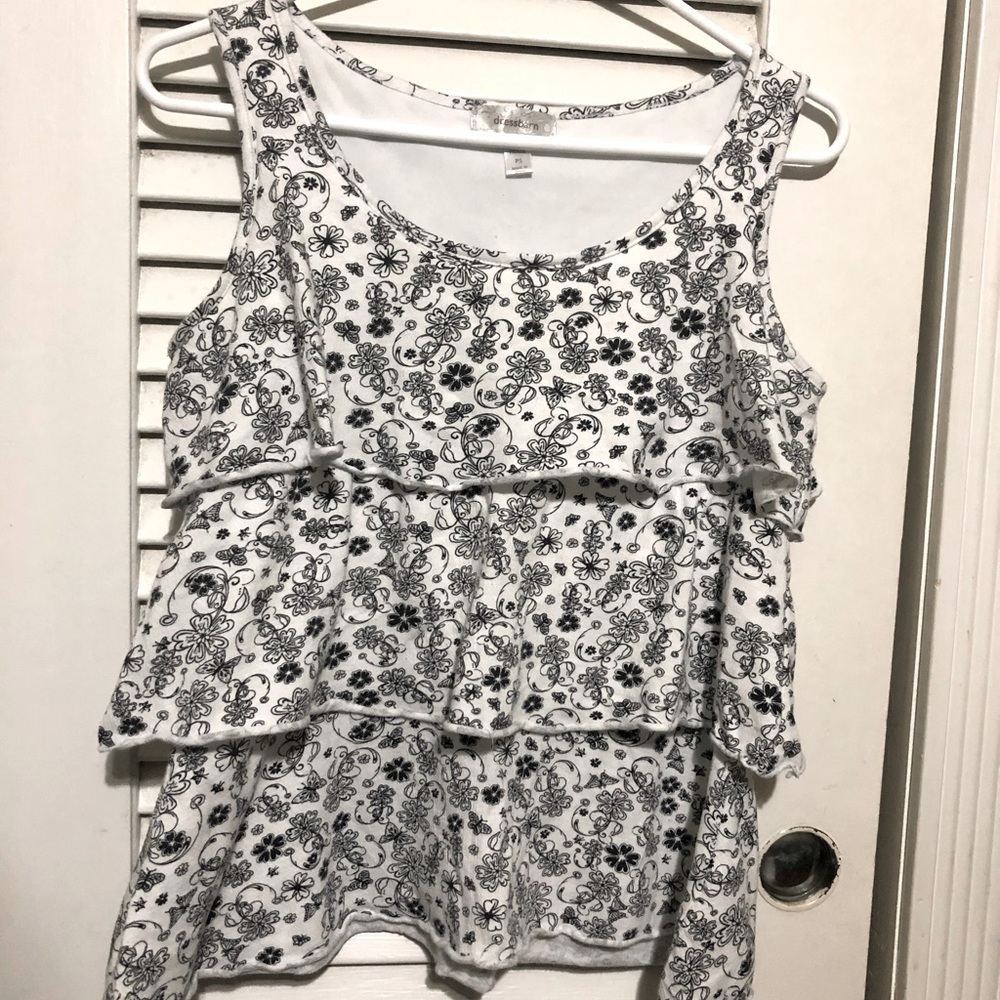 7/25$ 2N !❤️💚 Dress Barn Sleeveless Top Petite Small Cute! - Picture 6 of 6